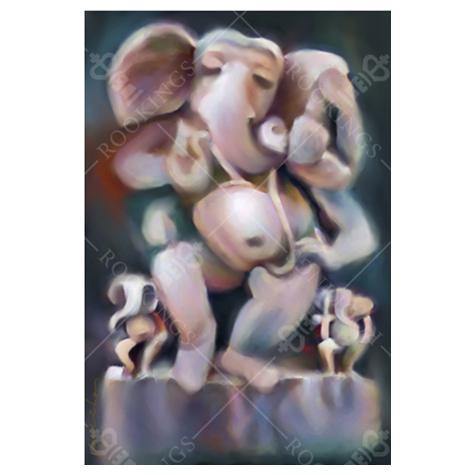 Dancing Ganesha Painting