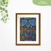 Lord Balaji Painting - Brown Frame With Mount