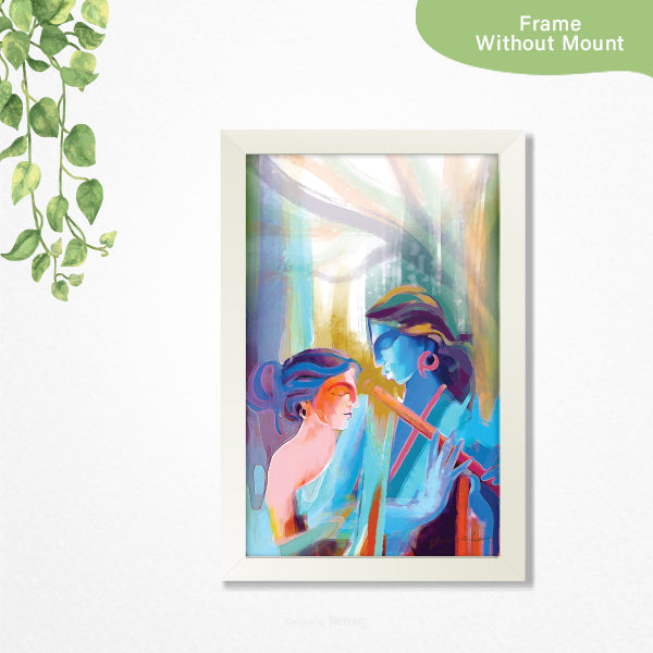 Lover Of The Wind, With The Lover Of Color-White Frame Without Mount