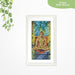 Buddha Painting - White Frame With Mount